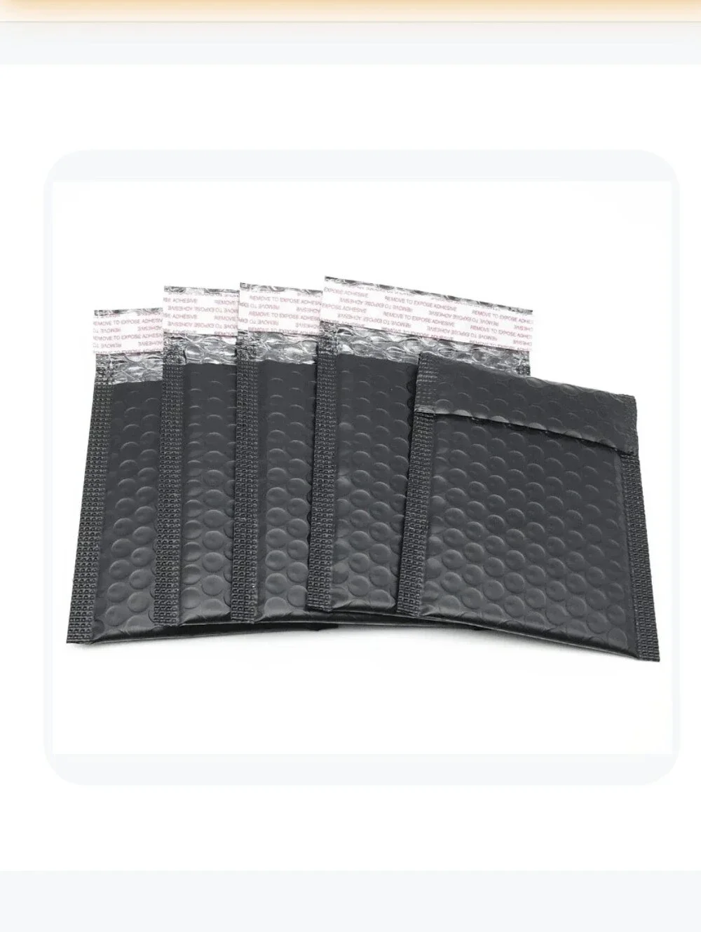 10 Black Bubble Mailers 6x10 Inch Pack Usable Size 6x9
